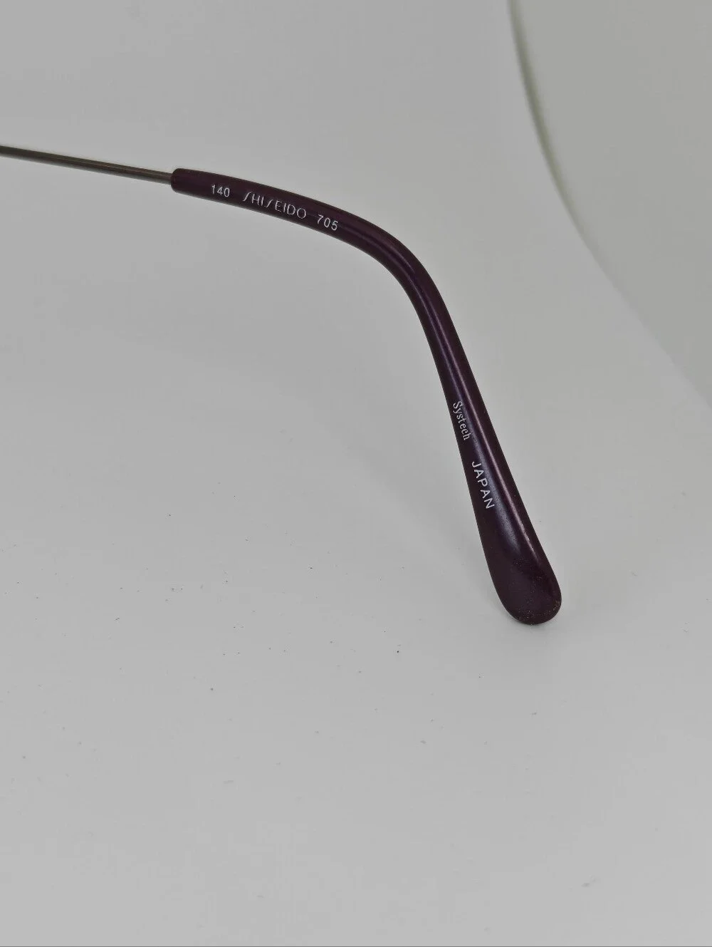Shiseido 705.  Women's  Round Metal Glasses in Purple Gunmetal. Systech.